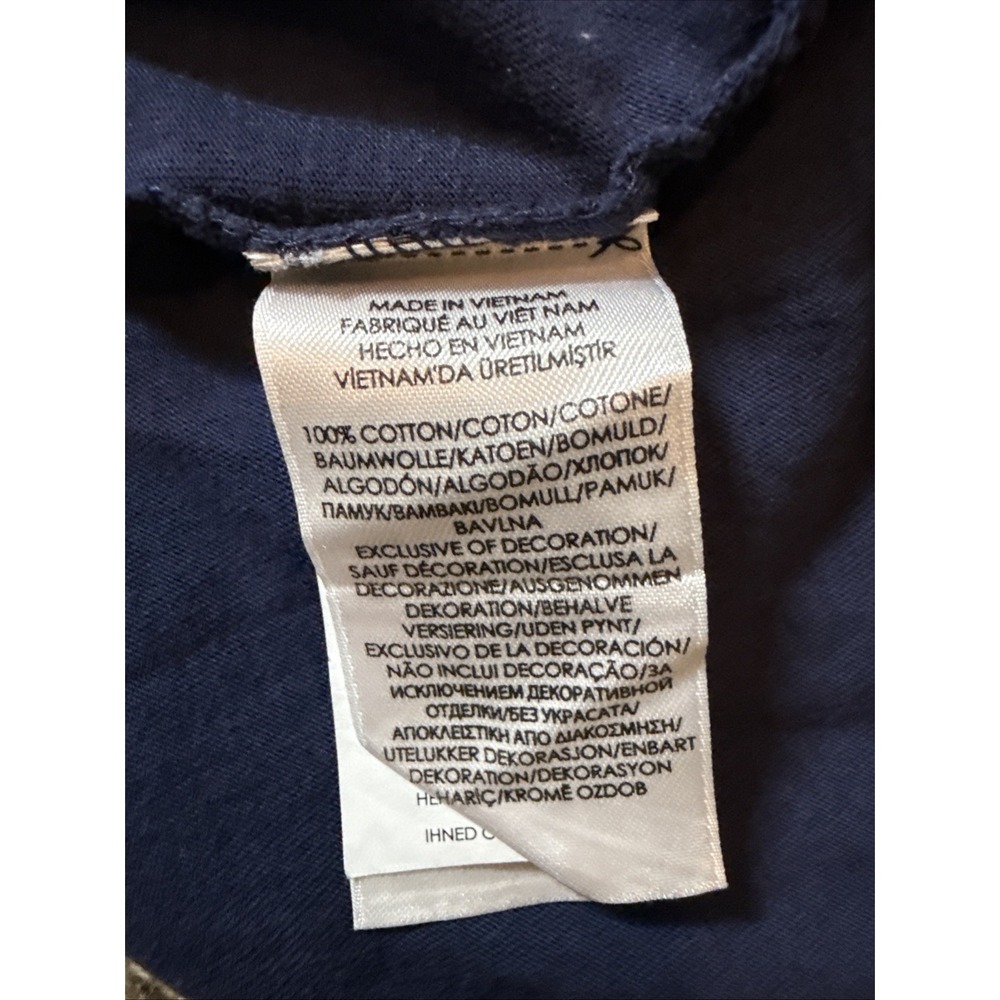 Polo Ralph Lauren Men's Blue Multi Colorblock Crew-Neck Classic Fit T-Shirt Med - Picture 6 of 6